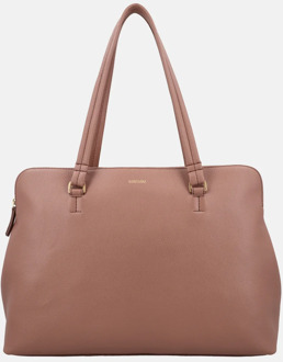 Olivia shopper/laptoptas 15.6 inch mousse Roze