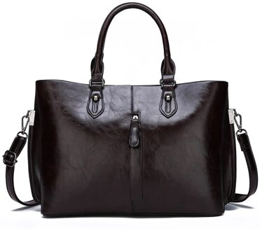 Olosit Leer Toevallige Crossbody Schoudertassen Voor Vrouwen Luxe Handtassen Vrouwen Zakken Bakken Sac bruin