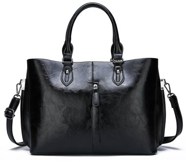 Olosit Leer Toevallige Crossbody Schoudertassen Voor Vrouwen Luxe Handtassen Vrouwen Zakken Bakken Sac zwart