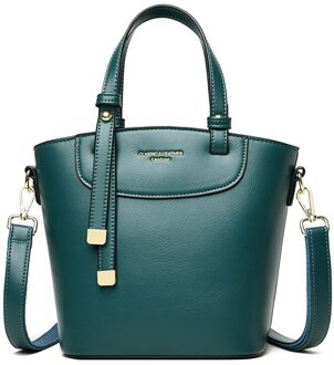 Olsitti Casual Pu Lederen Handtassen Voor Vrouwen Dames Messenger Bags Dames Luxe Schoudertas Dames Tote groen