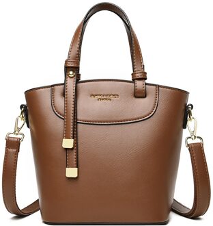 Olsitti Casual Pu Lederen Handtassen Voor Vrouwen Dames Messenger Bags Dames Luxe Schoudertas Dames Tote khaki