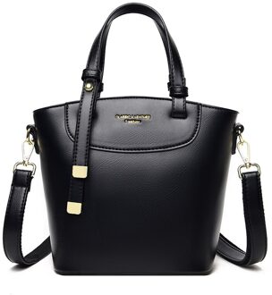 Olsitti Casual Pu Lederen Handtassen Voor Vrouwen Dames Messenger Bags Dames Luxe Schoudertas Dames Tote zwart