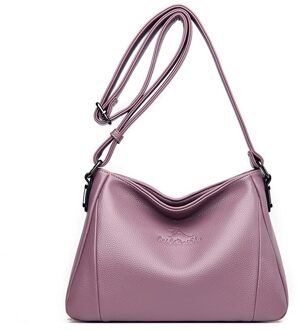 Olsitti Casual Tassen Voor Vrouwen Dames Handtas Grote Schoudertas Vintage Lederen Crossbody Tas Bolsas Feminina paars