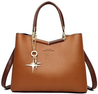Olsitti Effen Kleur Pu Lederen Schoudertassen Voor Vrouwen Reistas Simple Dames Crossbody Bag Sac Een belangrijkste licht bruin