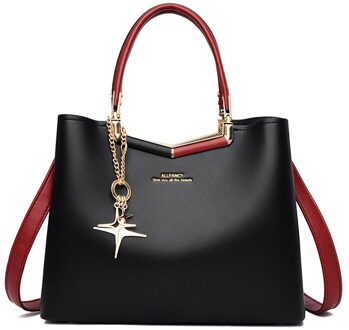 Olsitti Effen Kleur Pu Lederen Schoudertassen Voor Vrouwen Reistas Simple Dames Crossbody Bag Sac Een belangrijkste zwart