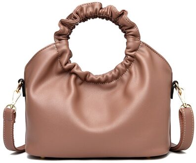 Olsitti Effen Kleur Zachte Lederen Grote Capaciteit Conventionele Tassen Voor Vrouwen Casual Eenvoud Crossbody khaki