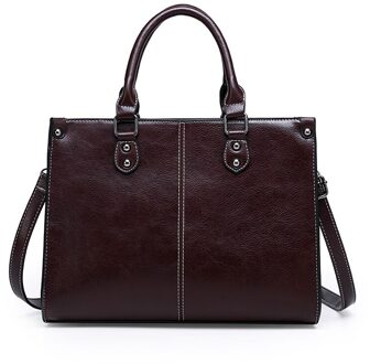 Olsitti Luxe Vrouwen Handtassen Tassen Grote Draagtas, pu Lederen Schoudertassen Voor Vrouwen Beroemde Bolsos Mujer donker bruin