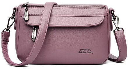 Olsitti Pu Lederen Luxe Schoudertassen Voor Vrouwen Crossbody Kleine Vierkante Tas Vrouwen Handtassen Sac Epaule paars