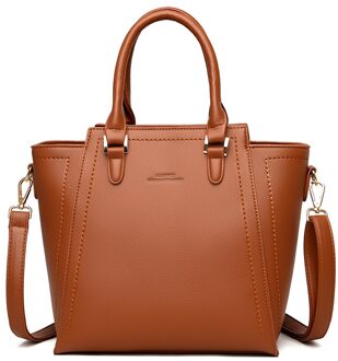 Olsitti Vrouwen Bag Pu Lederen Schoudertas Tassen Voor Vrouwen Tas Toevallige Crossbody Tassen Clutch Purse Sac Een belangrijkste Yellowish bruin