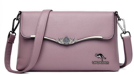 Olsitti Vrouwen Schoudertassen Voor Vrouwen Leder Messenger Handtassen Luxe Sac A Main paars