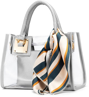 OLUOLIN Summer Transparent Bag for Women Luxury Clear PVC Jelly Small Tote Crossbody Messenger Shoulder Bags Female Handbags