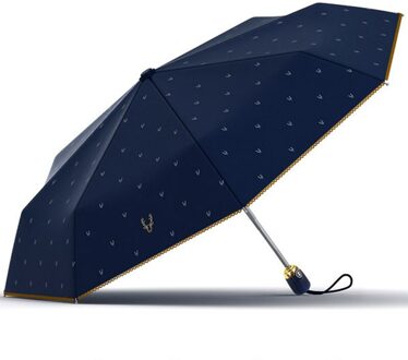 OLYCAT Paraplu Regen Vrouwen Navy Zon Bescherming Automatische Paraplu Vrouwelijke Parasol 3 Vouwen Kant Paraplu Winddicht 8K Parapluie