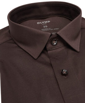 OLYMP 24/7 luxor modern fit dress shirt - maat 43 (XL) Zwart