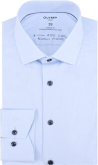 OLYMP 24/7 luxor modern fit overhemd met lange mouwen Blauw - 39 (M)