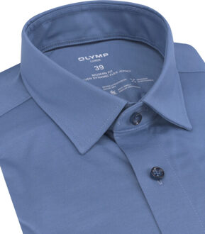 OLYMP 24/7 luxor modern fit overhemd met lange mouwen Blauw - 47 (XXXL)