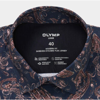 OLYMP Business hemd lange mouw 132284-hemden 132284/18 Blauw - 44 (XL)