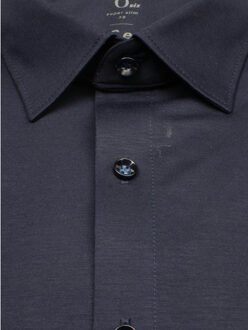OLYMP Business hemd lange mouw extraslimfit jersey shirt navy 250374/18 Blauw - 40 (M)