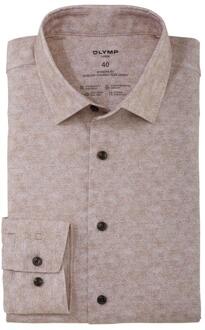 OLYMP Dress shirt 1304/54/28 Bruin - 44 (XL)