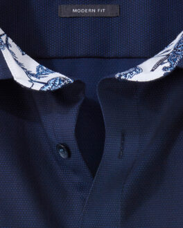 OLYMP Dress shirt ls Blauw - 43 (XL)