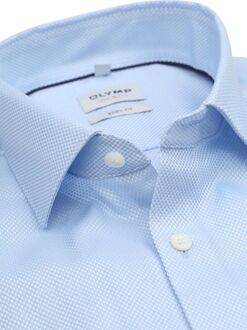 OLYMP Level 5 Dobby Overhemd Lichtblauw - 39,40,41,42,44