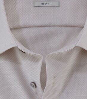 OLYMP Level 5 Overhemd Structure Ecru Beige - 40,43