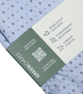 OLYMP Level Five Overhemd Lichtblauw Print - 37