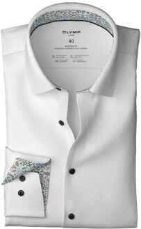 OLYMP Luxor 24/7 modern fit dress shirt - maat 46 (XXL) Wit