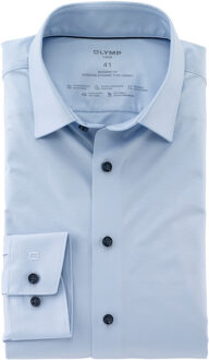 OLYMP Luxor 24/7 modern fit overhemd met lange mouwen Blauw - 42 (L)