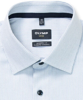OLYMP Luxor cc modern fit dress shirt - maat 47 (XXXL) Blauw