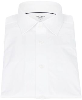 OLYMP Luxor Jersey Stretch Overhemd 24/Seven Wit - 45,44,43,42,41,40,39,38,46