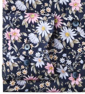 OLYMP Luxor Kleurrijke Bloemenprint Roze - 43,44,48