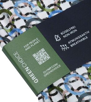 OLYMP Luxor MF Overhemd Cirkels Multicolour - 38