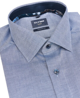 OLYMP Luxor modern fit dress shirt Blauw - 43 (XL)