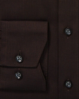 OLYMP Luxor modern fit dress shirt Bruin - 43 (XL)