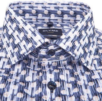 OLYMP Luxor modern fit overhemd met lange mouwen - maat 41 (L) Blauw