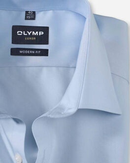 OLYMP Luxor modern fit overhemd met lange mouwen - maat 46 (XXL) Blauw