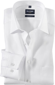 OLYMP Luxor modern fit overhemd met lange mouwen Wit - 44 (XL)