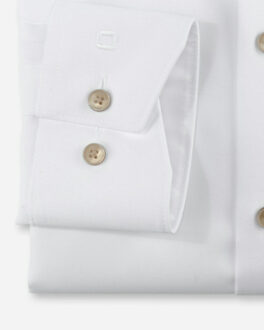 OLYMP Luxor modern fit overhemd met lange mouwen Wit - 46 (XXL)