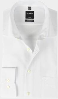 OLYMP Luxor modern fit overhemd - wit - Strijkvrij - Boordmaat: 43