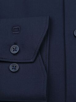 OLYMP Luxor Overhemd 24/Seven Navy Donkerblauw - 37,38,39,40,41,42,43,44,45,46