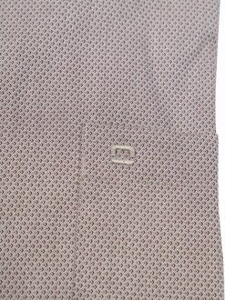 OLYMP Luxor Overhemd Diamond Structure Bruin - 38,39,40,41,44,46