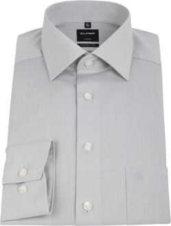 OLYMP Luxor Overhemd Modern Fit Grijs - 38,39,40,41,42,43,44,37,48