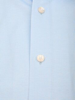 OLYMP Luxor Overhemd Pied De Poule Blauw Lichtblauw - 38,39,44,45,46