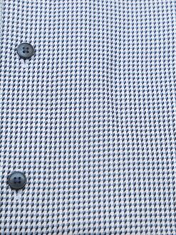 OLYMP Luxor Overhemd Print Structura Blauw - 39,41,47,48