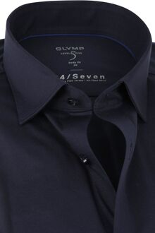 OLYMP Lvl 5 Overhemd 24/Seven Marine Blauw - 37,38,39,40,41,42,43,44