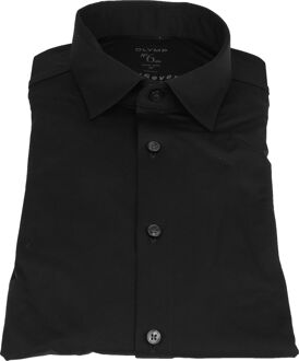 OLYMP No'6 Overhemd 24/Seven Zwart - 37,38,41,44,46