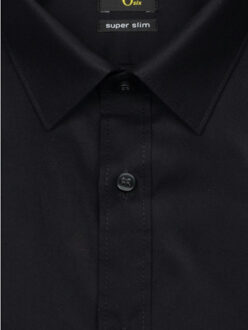 OLYMP No'6 six Super Slim Fit Overhemd Zwart - 36,37,38,40,41,42,43,44