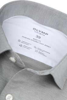 OLYMP Overhemd Level 5 24/Seven Grijsgroen - 37,40,41