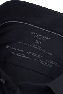OLYMP Overhemd Level 5 24/Seven Navy Donkerblauw
