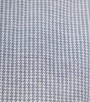 OLYMP Overhemd Level 5 24/Seven Pied de Poule Blauw - 37,38,40,42